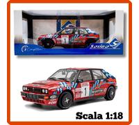 Modellino auto scala 1/18 LANCIA DELTA HF INTEGRALE Biasion/Siviero 1989 Solido