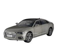 Modellino auto scala 1:24 For Audi A6L RS7 Modello In Miniatura Auto In Lega Pressofusa Suono E Luce Porte Possono Essere Aperte Sul Retro Modellino auto lega(A6L Gold)