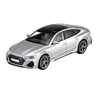 Modellino auto scala 1:24 For Audi A6L RS7 Modello In Miniatura Auto In Lega Pressofusa Suono E Luce Porte Possono Essere Aperte Sul Retro Modellino auto lega(RS7 Silver)