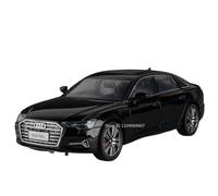 Modellino auto scala 1:24 For Audi A6L RS7 Modello In Miniatura Auto In Lega Pressofusa Suono E Luce Porte Possono Essere Aperte Sul Retro Modellino auto lega(A6L Black)