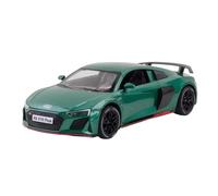 Modellino auto scala 1:24 For Audi R8 V10 Plus Modello Auto Lega Pressofusa Ruota Posteriore Funzione Potenza Suono Luce Modello Di Veicolo Modellino auto lega(Green)