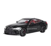 Modellino auto scala 1:24 For BMW M4 760Li Modello In Miniatura Auto In Lega Pressofusa Suono E Luce Porte Possono Essere Aperte Sul Retro Modellino auto lega(M4 Black)