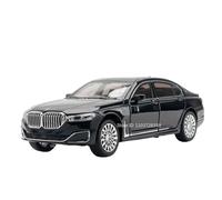 Modellino auto scala 1:24 For BMW M4 760Li Modello In Miniatura Auto In Lega Pressofusa Suono E Luce Porte Possono Essere Aperte Sul Retro Modellino auto lega(760Li Black)