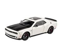 Modellino auto scala 1:24 For Dodge Challenger SRT Hellcat Modello Auto Lega Modello Veicolo Auto Sportiva Metallo Pressofuso Simulazione Modellino auto lega(White 2)