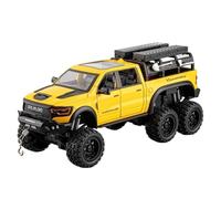 Modellino auto scala 1:24 For Dodge Tyrannosaurus RAM 1500 TRX Pickup Truck Modello Di Auto In Lega Modello In Metallo Pressofuso Modellino auto lega(Yellow)