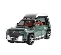 Modellino auto scala 1:24 For Il Modello Di Auto In Lega BYD Yangwang U8 Ideal L9 Con 7 Porte Apribili, Suono E Luce Sul Retro Del Modello Modellino auto lega(U8 Green)