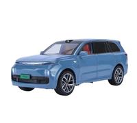 Modellino auto scala 1:24 For Il Modello Di Auto In Lega BYD Yangwang U8 Ideal L9 Con 7 Porte Apribili, Suono E Luce Sul Retro Del Modello Modellino auto lega(L9 Blue)