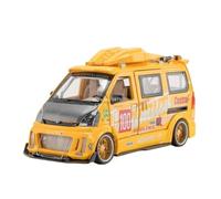 Modellino auto scala 1:24 For Il Modello Furgone In Lega Wuling Hongguang La Portiera Dell'auto Può Essere Aperta La Mini Auto Con Musica Leggera Modellino auto lega(HongGuang Yellow)