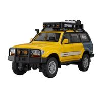 Modellino auto scala 1:24 For Il Modello Toyota Tundra LC80 Auto Lega Pressofusa Portiera Può Essere Aperta Suono E La Luce Si Muovono All'indietro Modellino auto lega(LC80 Yellow)