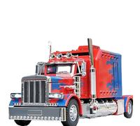 Modellino auto scala 1:24 For Il Prototipo Peterbilt 389-Optimus Prime, Modello Di Auto Con Rimorchio In Lega Pressofusa Con Suono E Luce Modellino auto lega