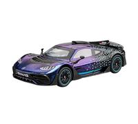 Modellino auto scala 1:24 For La Collezione Di Souvenir Di Auto Supersportiva Mercedes-Benz AMG ONE In Lega Pressofusa Con Suono E Luce Modellino auto lega(Purple box)