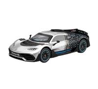 Modellino auto scala 1:24 For La Collezione Di Souvenir Di Auto Supersportiva Mercedes-Benz AMG ONE In Lega Pressofusa Con Suono E Luce Modellino auto lega(Silver box)