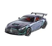 Modellino auto scala 1:24 For Mercedes-Benz AMG GTR Modello Di Auto In Lega Pressofusa Con Suono E Luce, Da Collezione Modellino auto lega(Purple Green)