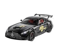 Modellino auto scala 1:24 For Mercedes-Benz AMG GTR Modello Di Auto In Lega Pressofusa Con Suono E Luce, Da Collezione Modellino auto lega(Black)
