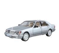 Modellino auto scala 1:24 For Mercedes-Benz E300eL W140 320SEL Modello In Lega Pressofusa In Miniatura Con Luci E Suoni Modellino auto lega(W140 320SEL White)