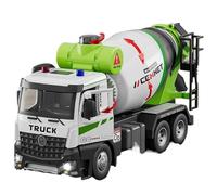 Modellino auto scala 1:24 For Modello Autobetoniera Lega Pressofusa Camion Ingegneria La Porta Può Essere Aperta Suono Luce Tirare Indietro Modellino auto lega(Green)