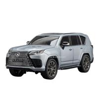 Modellino auto scala 1:24 For Modello Lexus LX600 ES300 La Portiera Dell'auto SUV Lega Pressofusa Può Essere Aperta Sul Retro Modello Scala Suono Modellino auto lega(LX600 Silver)