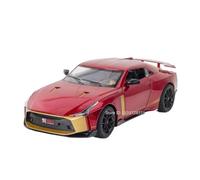 Modellino auto scala 1:24 For Nissan GT-R50 Modello GT-R Auto Sportiva In Lega Pressofusa Suono E Luce Le Porte Possono Essere Aperte Sul Retro Modellino auto lega(GT-R50 Red)