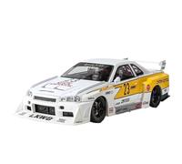 Modellino auto scala 1:24 For Nissan GTR R34 Skyline S15, Modello Di Auto In Lega Modificato, Collezione Di Suoni E Luci Modellino auto lega(White With Box)