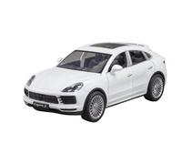 Modellino auto scala 1:24 For Porsche 911 GT3 RSR Cayenne Car Modello In Lega Pressofusa Con Porta Con Suono E Luce Pull Back Car Modellino auto lega(Cayenne White)