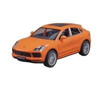 Modellino auto scala 1:24 For Porsche Cayenne S SUV Modello Di Auto In Lega Pressofusa Simulazione Suono E Modello Di Veicolo Leggero Modellino auto lega(Orange)