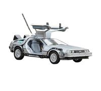 Modellino auto scala 1:24 Modello Auto In Lega Pressofusa DMC-12 DeLorean Ritorno Al Futuro Macchina Del Tempo Collezione Metallo Ornamenti Squisiti Modellino auto lega(Back to the Future 1)