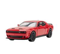 Modellino auto scala 1:32 For Dodge Charger Challenger Hellcat Redeye Modello Di Auto In Lega Pressofusa Suono E Luci Collezione Di Ornamenti Modellino auto lega(Red)