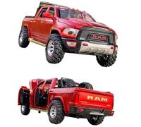 Modellino auto scala 1:32 For Dodge Ram Pick-up Modello Lega Suono Luce Forza Posteriore Pressofusione Squisita Collezione Modelli Auto Ornamenti Modellino auto lega(Red box)