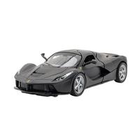 Modellino auto scala 1:32 For La Ferrari Laferrari, Modello Auto Sportiva Lega Simulazione Modello Auto Metallo Pressofuso Con Suono E Luce Modellino auto lega(Black)