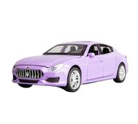 Modellino auto scala 1:32 For Maserati Ghibli Simulazione Coupé Modello Di Auto In Lega Pull Back Collezione Auto Squisiti Ornamenti Decorativi Modellino auto lega(Purple boxed)