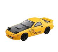Modellino auto scala 1:32 for Mazda RX7 modello in lega auto pressofusa 4 porte apribili miniatura auto sportiva pull-back collezione di ornamenti Modellino auto lega(Yellow)