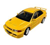 Modellino auto scala 1:32 For Mitsubishi Lancer Evolution Three Initial D Modello In Lega Pressofusa, Ornamenti For Modelli Di Auto Squisiti Modellino auto lega(Yellow)