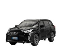 Modellino auto scala 1:32 For Toyota Crown Kruger Modello In Lega Pressofusa SUV Suono E Luce 6 Porte Pull Back Mini Veicolo Modellino auto lega(Black)