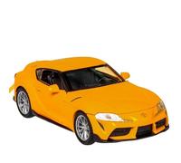 Modellino auto scala 1:32 For Toyota GR SUPRA Speed and Furious Super Sportiva Lega Modello Auto Suono Luce Pull Back Pressofuso Ornamenti Modellino auto lega(Yellow With box)