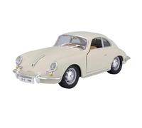 Modellino auto scala Collezione Di Modelli Di Auto In Lega Da Corsa Coupé Porsche 356B Classic Car 1961, Scala 1:24, Pressofusa Modellino auto lega(White)