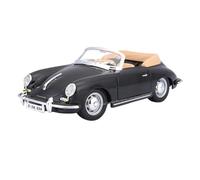 Modellino auto scala Collezione Di Modelli Di Auto In Lega Da Corsa Coupé Porsche 356B Classic Car 1961, Scala 1:24, Pressofusa Modellino auto lega(Black)
