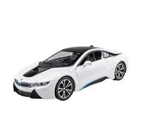 Modellino auto scala Modello Di Auto In Lega BMW I8 Supercar In Scala 1:24, Pressofuso, In Metallo, Con Suono E Luce, Da Collezione Modellino auto lega(BMW I8 boxed)