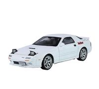 Modellino auto scala Modello Di Auto In Lega Pressofusa In Scala 1:32 For Mazda RX7 Initial D Con Suono E Luci. Modellino auto lega(White)