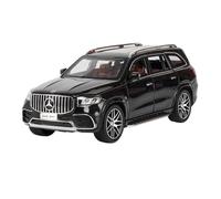 Modellino auto scala Modello Di Auto In Scala 1:24 For Mercedes-Benz GLS63 AMG SUV In Lega Pressofusa, Serie Luci E Suoni Modellino auto lega(Black box)