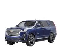 Modellino auto scala Modello Pressofuso In Lega For SUV Cadillac Escalade In Scala 1:24, Collezione Pull Back Hobby Exquisite Decoration Modellino auto lega(Blue box)