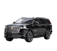Modellino auto scala Modello Pressofuso In Lega For SUV Cadillac Escalade In Scala 1:24, Collezione Pull Back Hobby Exquisite Decoration Modellino auto lega(Black box)