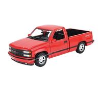 Modellino auto scala Simulazione Auto In Lega Modello Auto Pick-up Chevrolet 454 SS Del 1993 In Scala 1:24 Ornamenti Artigianali Da Collezione Modellino auto lega(1993 454 SS Red Pickup)