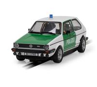 MODELLINO AUTO SLOT SCALEXTRIC VW GOLF MK1 POLIZEI SCALA 1:32