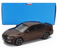 MODELLINO AUTO STATICO ABREX SKODA OCTAVIA IV RS 2020 MARRONE SCALA 1/43