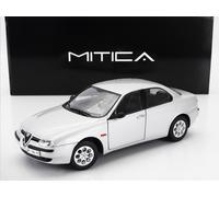 MODELLINO AUTO STATICO ALFA ROMEO 156 TWIN SPARK 1997 SILVER INTERNI NERO 1/18