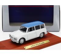 MODELLINO AUTO STATICO ATLAS AWZ P70 KOMBI SW STATION WAGON 1955 BIANCO 1/43