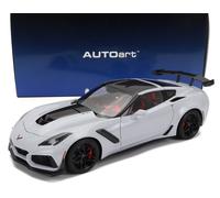 MODELLINO AUTO STATICO AUTOART CHEVROLET CORVETTE C7 ZR1 2017 GRIGIO SCALA 1/18
