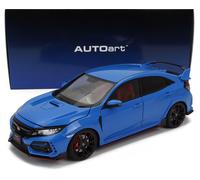 MODELLINO AUTO STATICO AUTOART HONDA CIVIC TYPE R FK8 2021 BLU SCALA 1/18