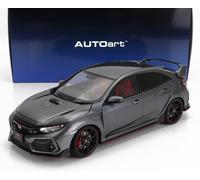 MODELLINO AUTO STATICO AUTOART HONDA CIVIC TYPE R FK8 2021 GRIGIO SCALA 1/18