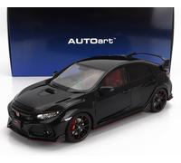 MODELLINO AUTO STATICO AUTOART HONDA CIVIC TYPE R FK8 2021 NERO SCALA 1/18